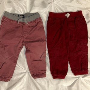 12 month pants bundle of two/ Cat & Jack, Oshkosh B’Gosh